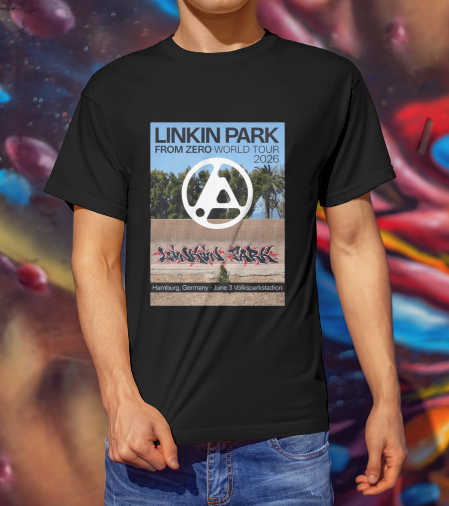 Linkin Park From Zero World Tour 2026 Hamburg Germany June 3 Volksparkstadion T-Shirt
