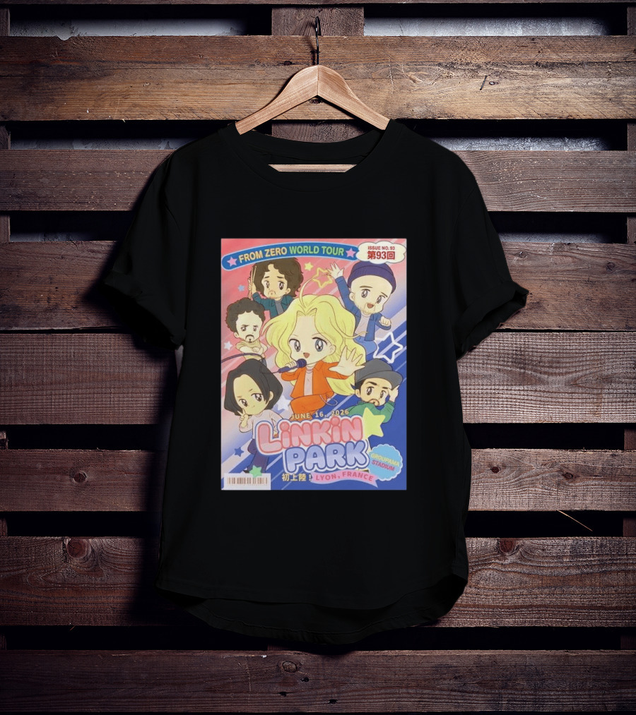 Linkin Park From Zero World Tour Issue No. 93 Lyon France Groupama Stadium June 16 2026 T-Shirt