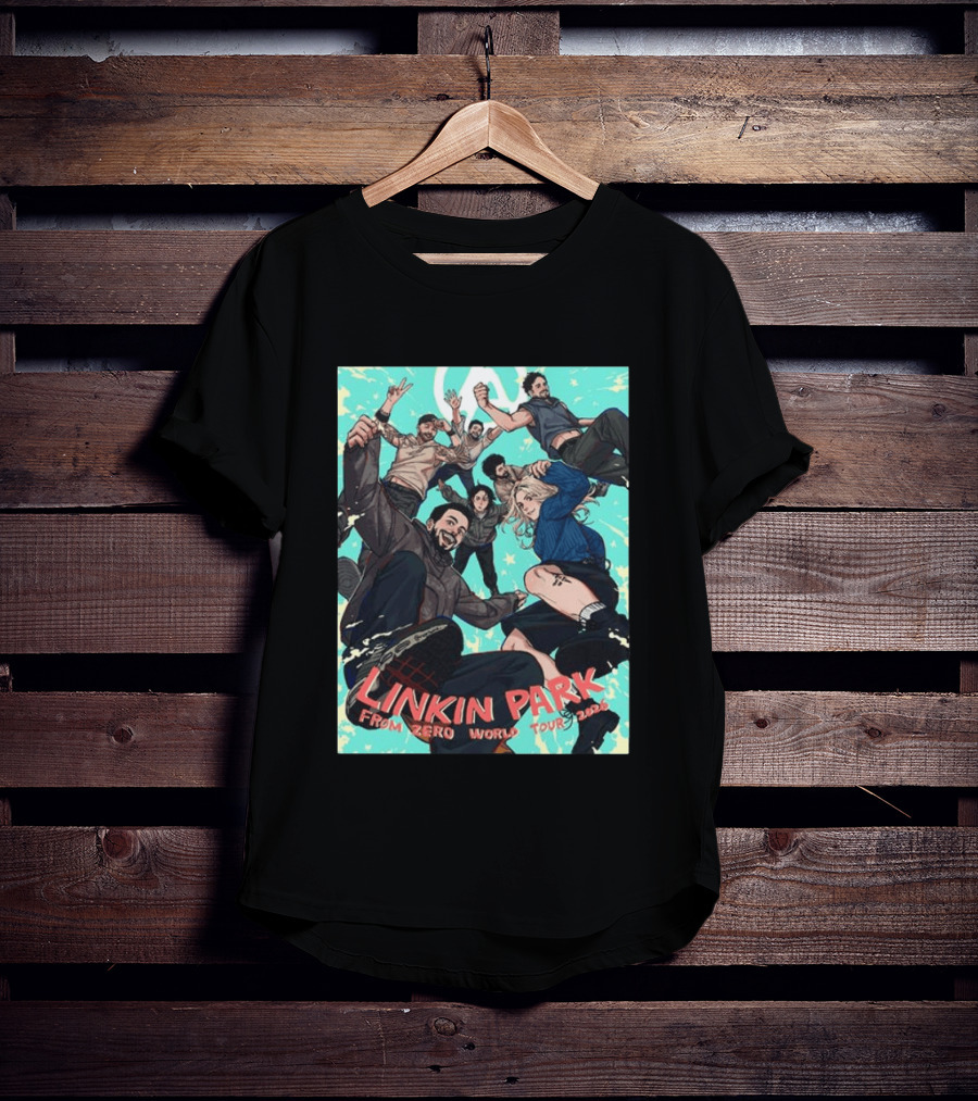 Linkin Park From Zero World Tour 2026 Munich Anime Style Concert T-Shirt