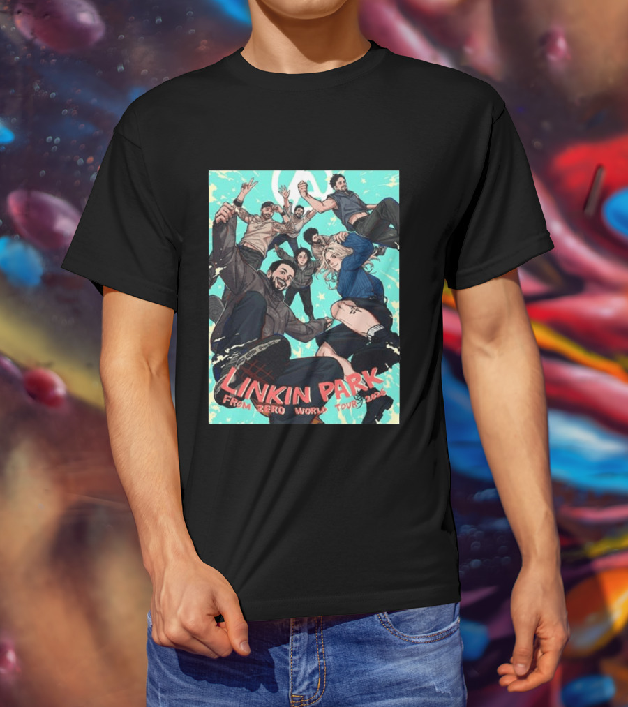 Linkin Park From Zero World Tour 2026 Munich Anime Style Concert T-Shirt