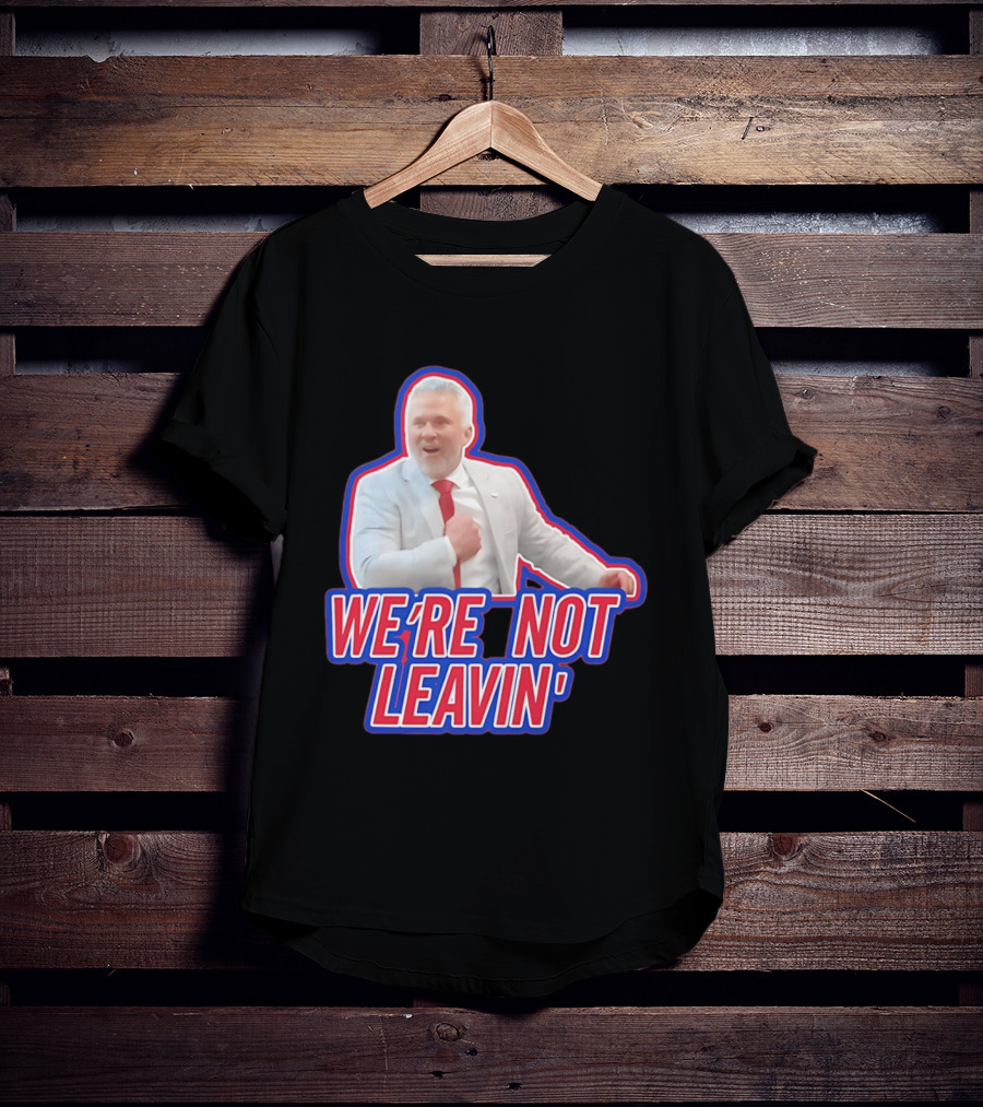 Martin St. Louis We're Not Leavin' Montreal Canadiens T-Shirt