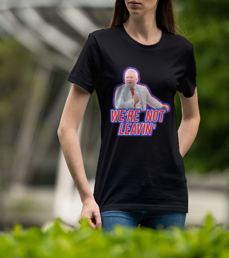 Martin St. Louis We're Not Leavin' Montreal Canadiens T-Shirt