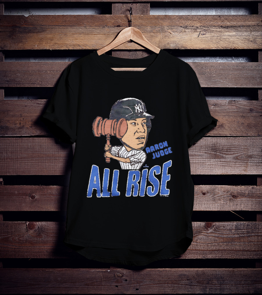 New York Yankees Aaron Judge All Rise Caricature Tri Blend T-Shirt