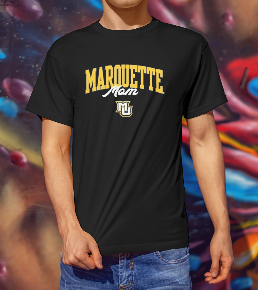 Marquette Golden Eagles Mom MU Logo Summit Sportswear T-Shirt