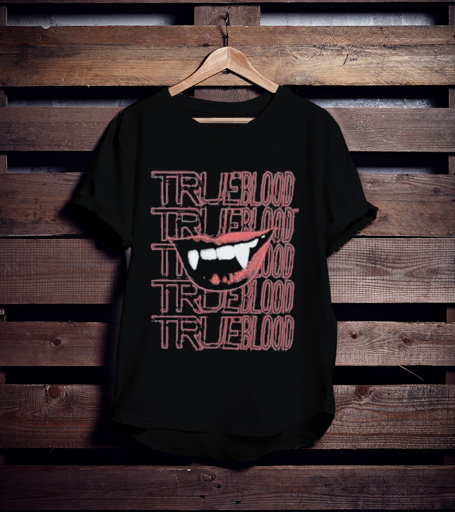 True Blood Vampire Fangs High Waisted Style Collection T-Shirt