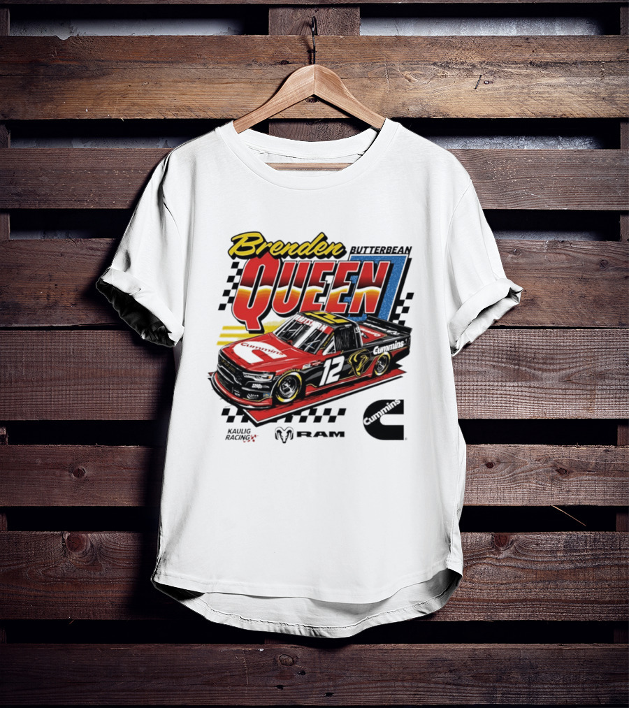 Brenden Queen Butterbean Kaulig Racing Craftsman Cummins Truck 12 RAM T-Shirt