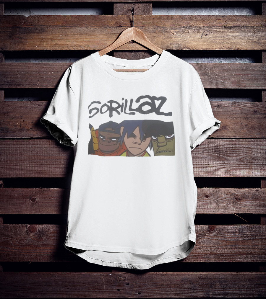 Gorillaz Band Members 2D Russel Hobbs Noodle Murdoc Niccals T-Shirt