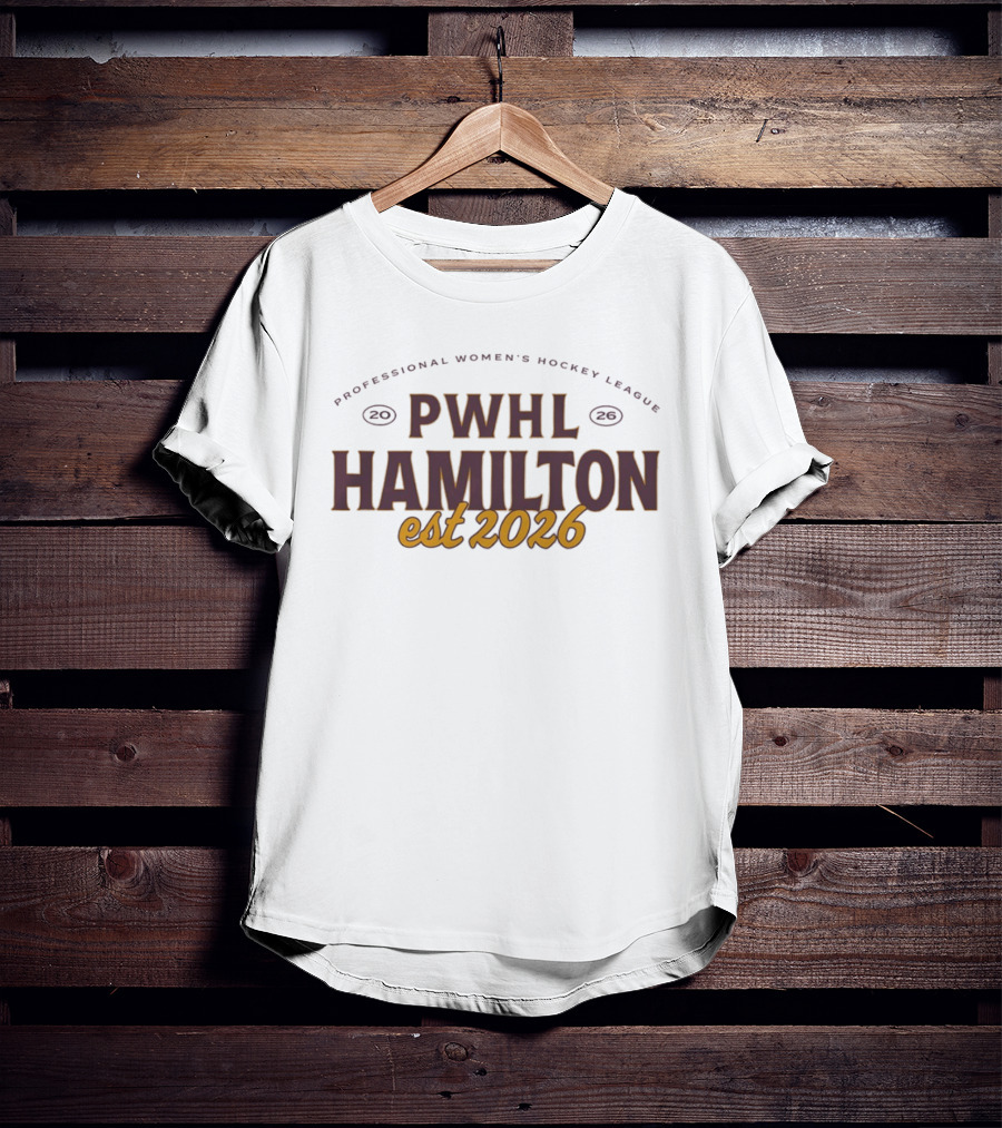 Hamilton PWHL Professional Women's Hockey League Est 2026 T-Shirt