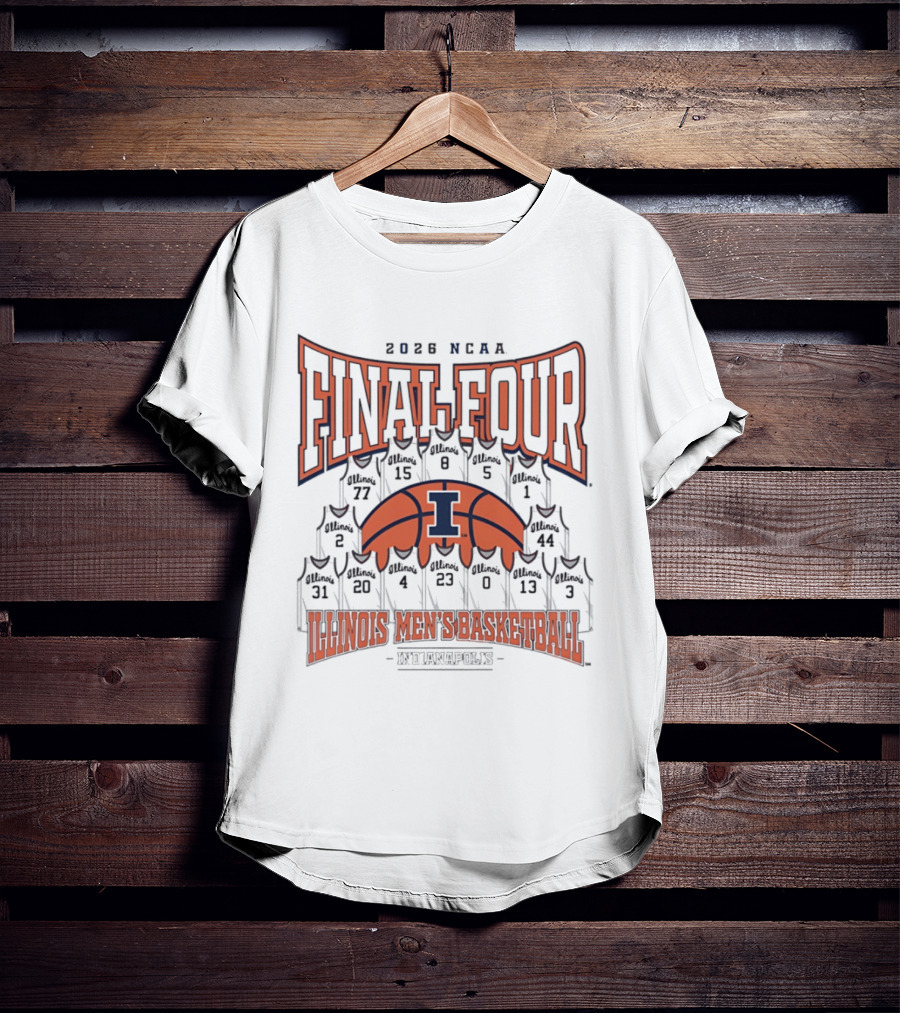 2026 NCAA Final Four Illinois Men's Basketball Indianapolis T-Shirt