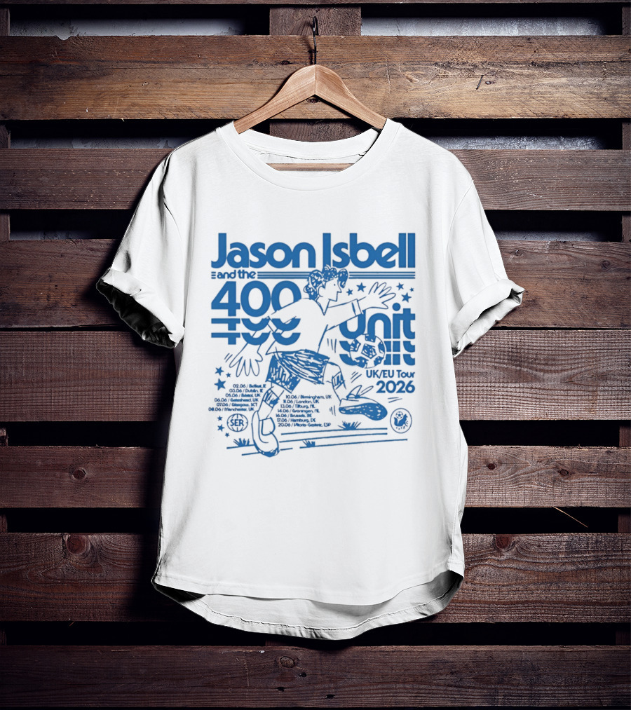 Jason Isbell 400 Unit Live June 2026 Southeastern Records UK EU Tour T-Shirt