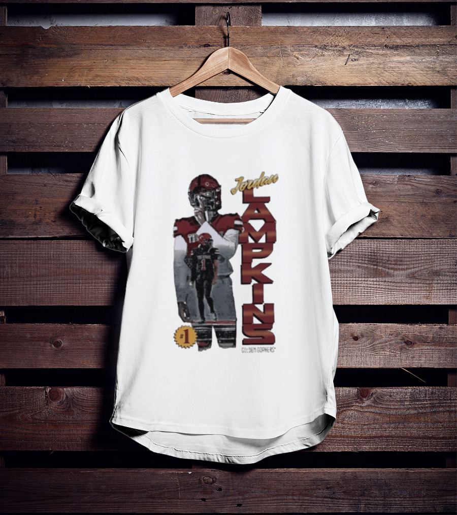 Jordan Lampkins 1 Minnesota Golden Gophers Football Player T-Shirt
