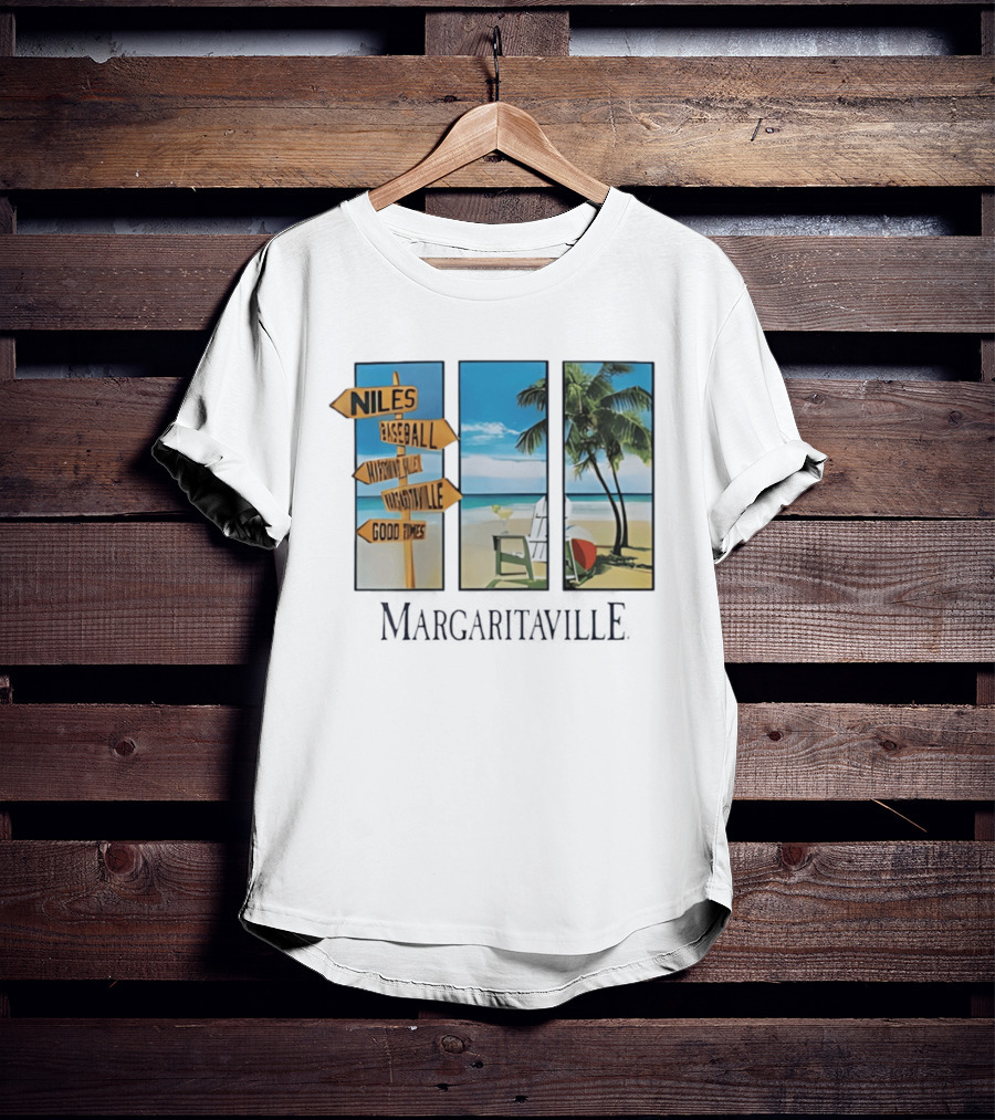 Niles Baseball Mahoning Valley Margaritaville Beach Good Times T-Shirt