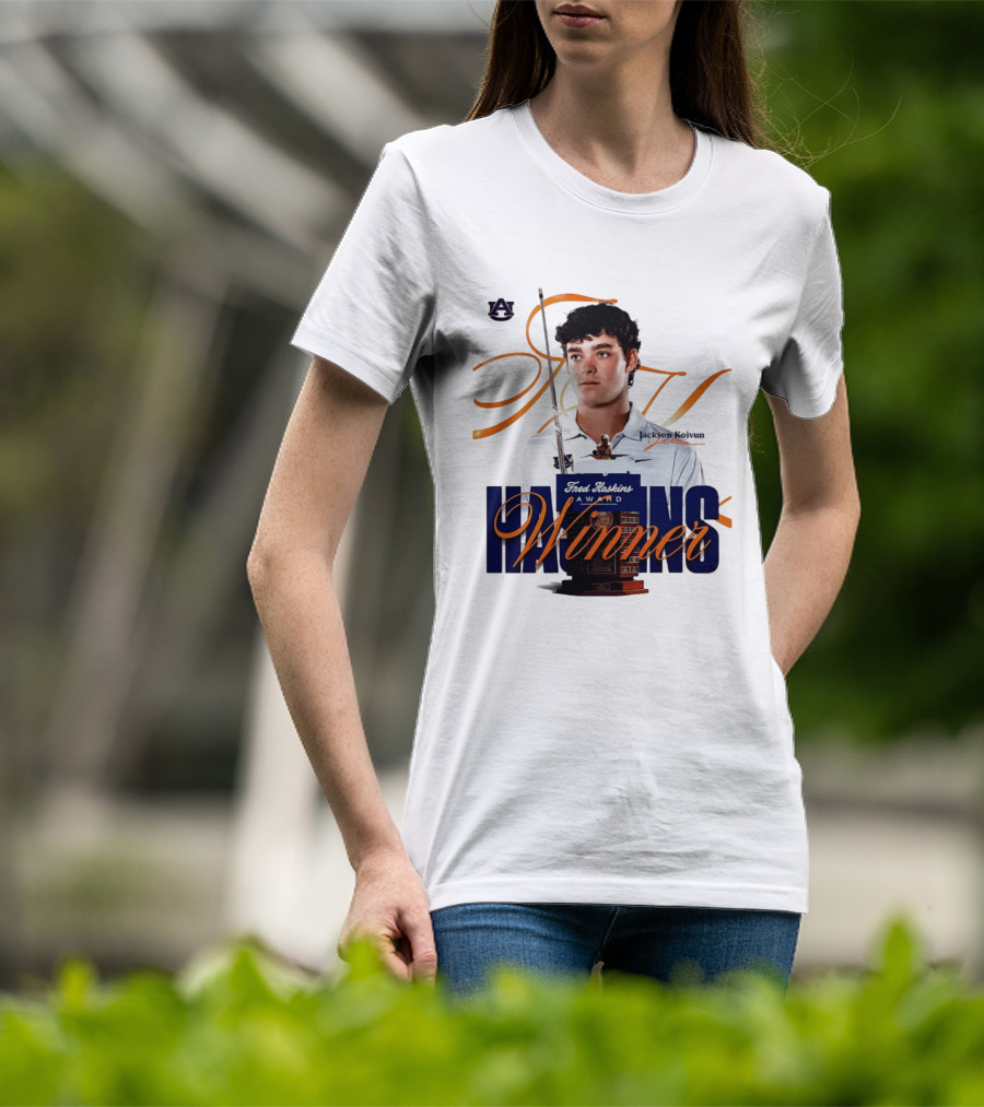 Auburn University Jackson Koivun Fred Haskins Award Winner Golf T-Shirt