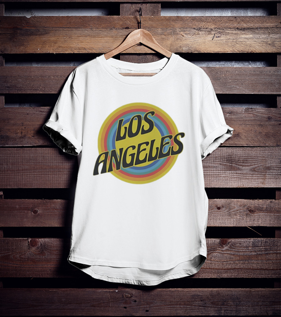 Los Angeles Vintage Rainbow T-Shirt