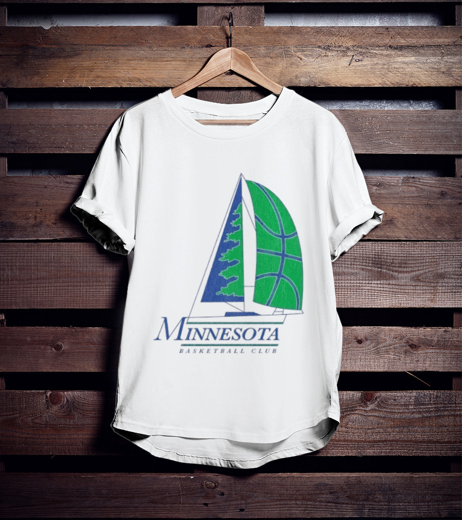 Minnesota Basketball Club Sailing Boat And Hoop T-Shirt