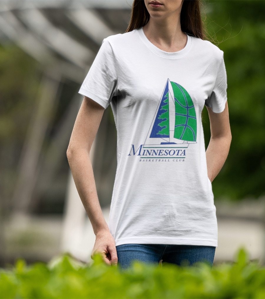 Minnesota Basketball Club Sailing Boat And Hoop T-Shirt