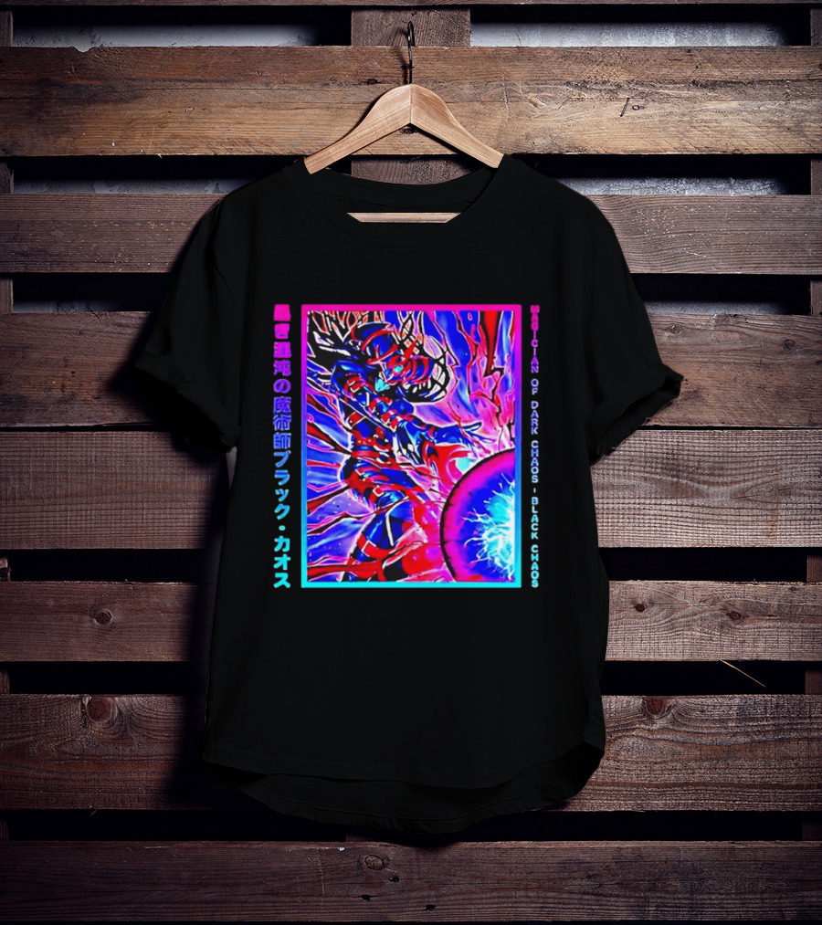 Officila Magician Of Dark Chaos Black Chaos Vaporwave Anime Yugioh T-Shirt