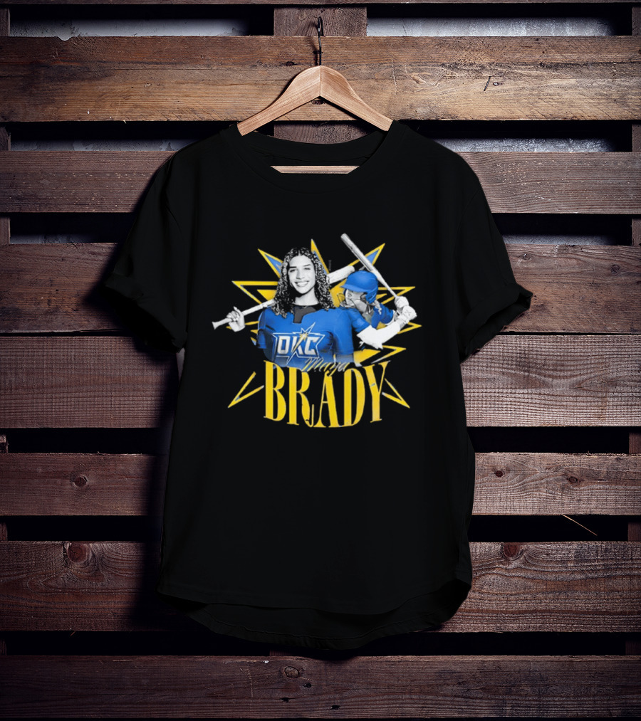 Oklahoma City Spark Maya Brady Stars Softball Player OKC T-Shirt