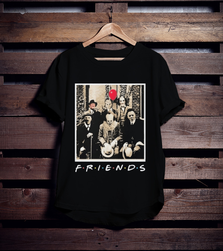FRIENDS Original Horror Characters With Balloon Theme 2026 T-Shirt