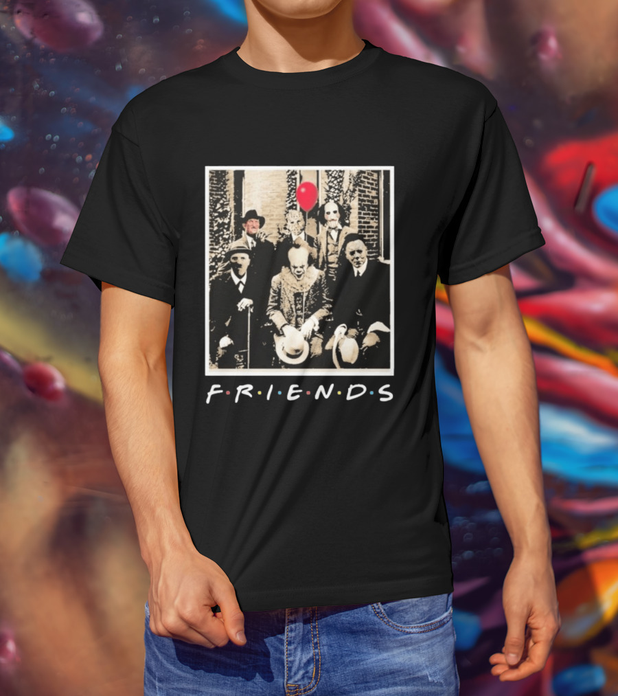 FRIENDS Original Horror Characters With Balloon Theme 2026 T-Shirt