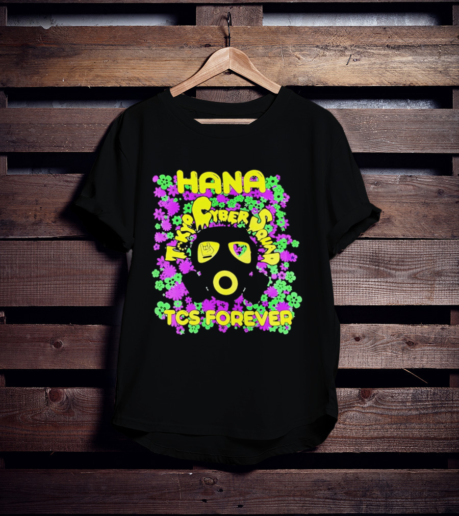 Hana Tokyo Cyber Squad TCS Forever Vibrant Flower Power T-Shirt