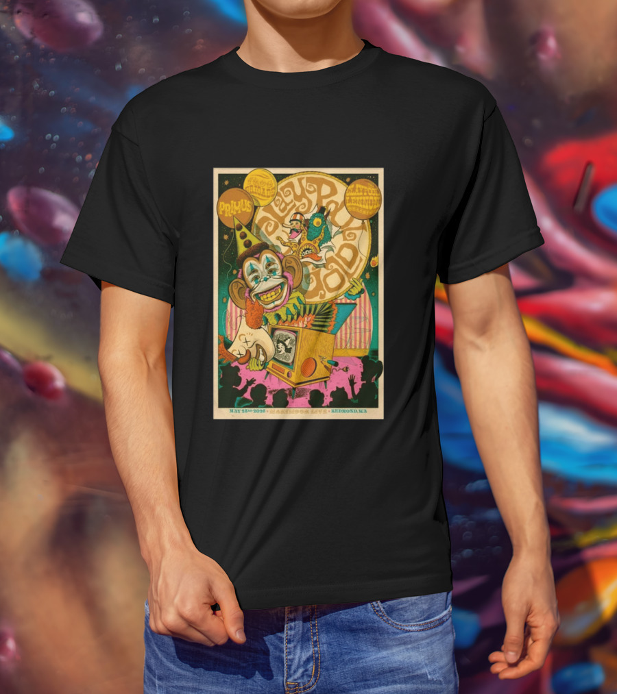 Primus Les Claypool Lennon Delirium May 25th 2026 Marymoor Live Redmond WA T-Shirt