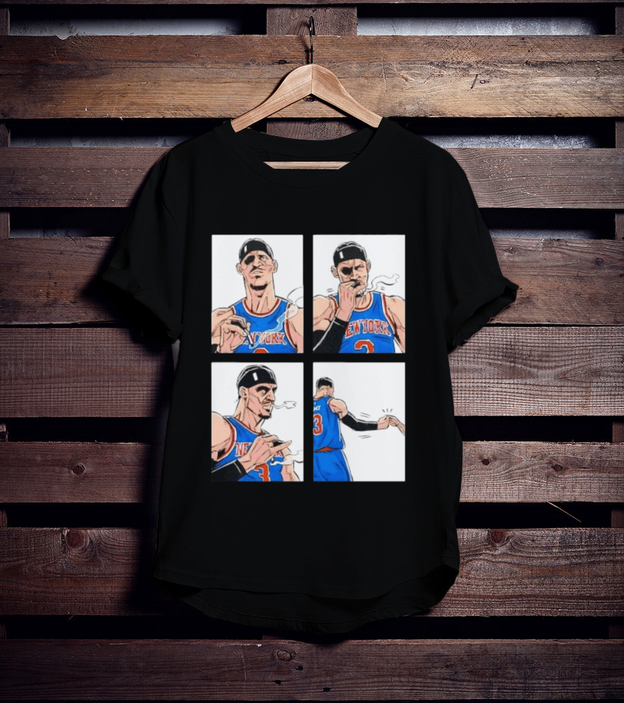 New York Knicks Number 3 Smoking Gesture Josh Hart Moment T-Shirt