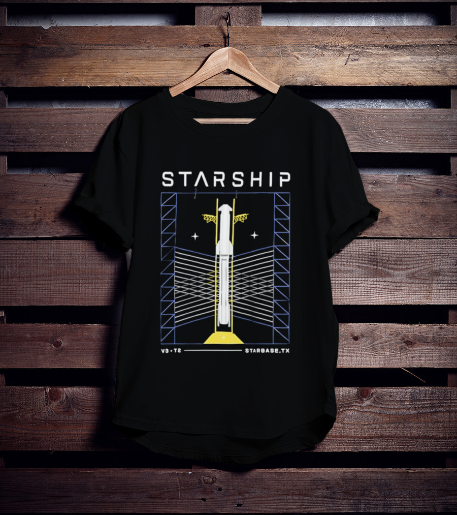 Starship V9.18 Stargaze TX SpaceX Milestone T-Shirt