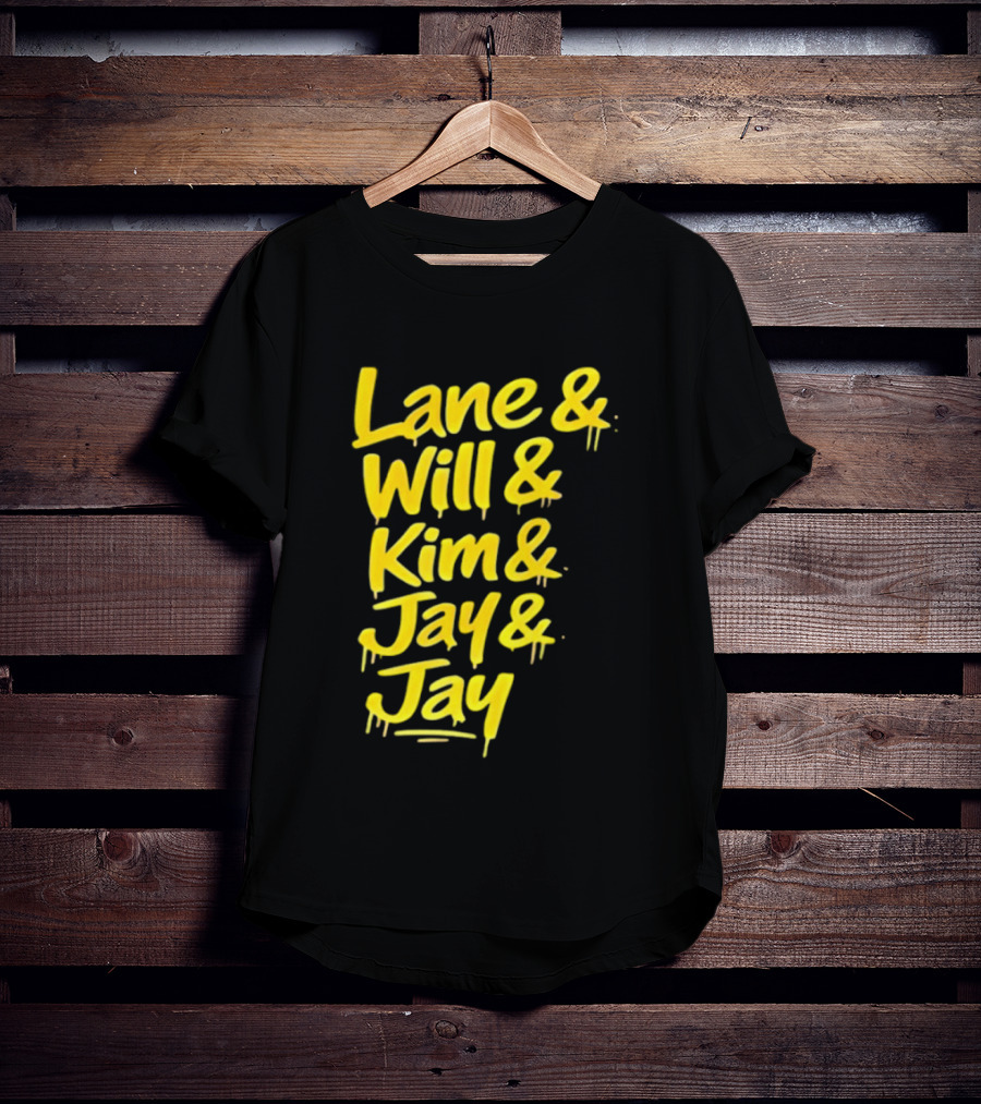 Lane Will Kim Jay Jay Graffiti Style Names T-Shirt