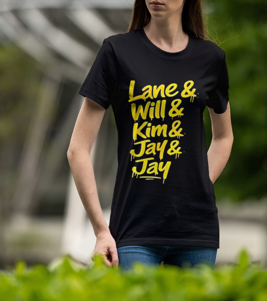 Lane Will Kim Jay Jay Graffiti Style Names T-Shirt