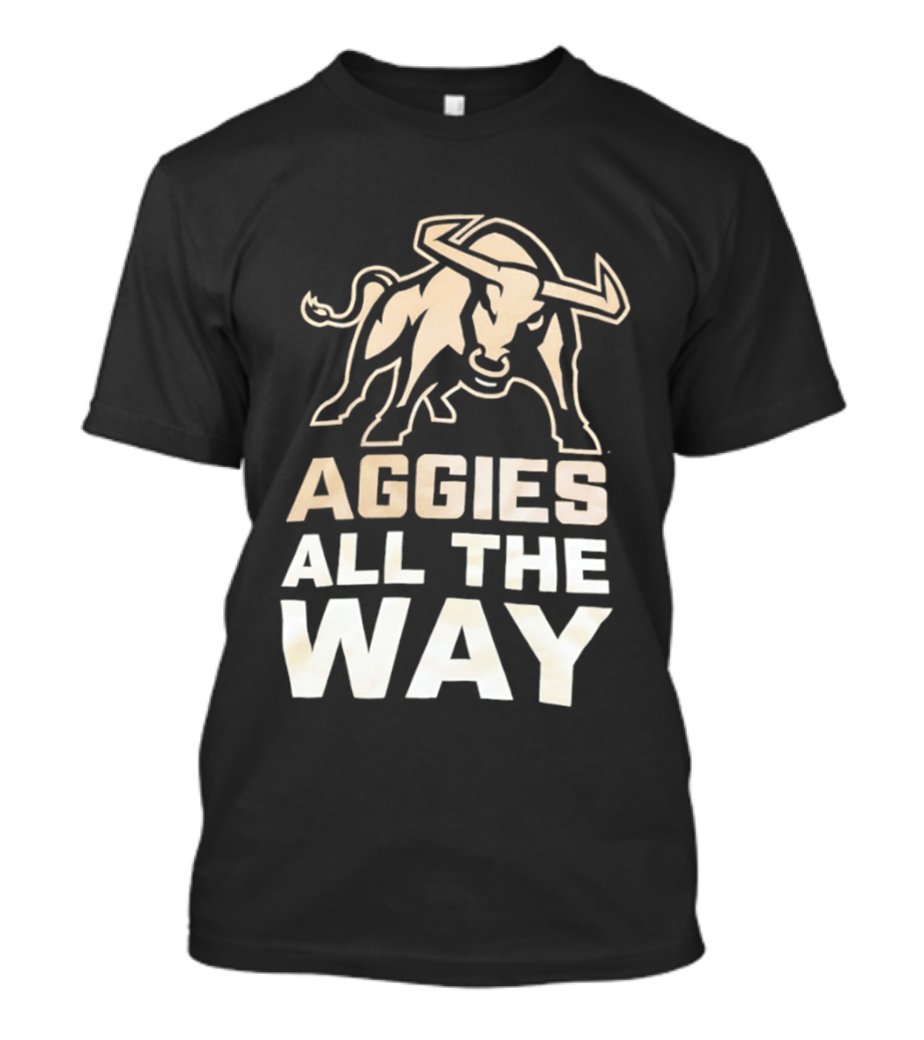 Aggies All The Way Bull Aggressive Spirit T-Shirt