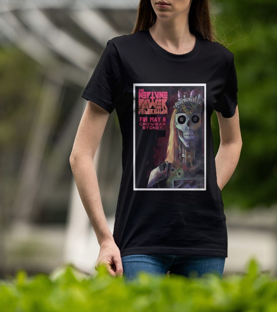 The Neptune Power Federation May 8 Crowbar Sydney Skull T-Shirt