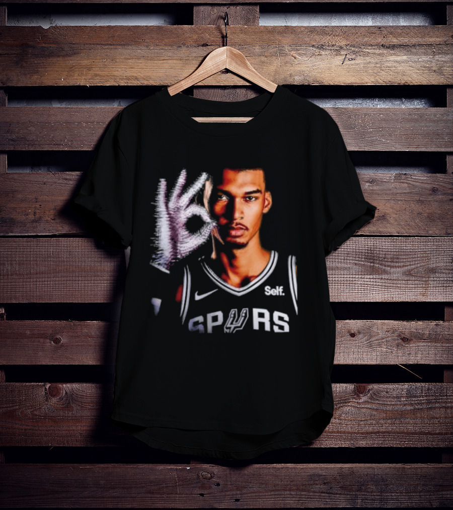 Victor Wembanyama Spurs Iceman Drake Glove T-Shirt