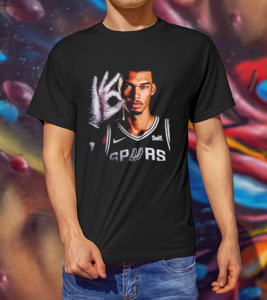 Victor Wembanyama Spurs Iceman Drake Glove T-Shirt