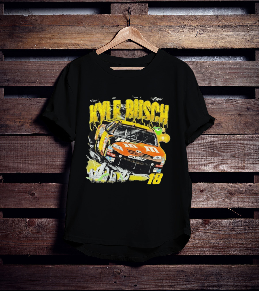 Kyle Busch M&M Racing 18 Zombie Halloween Car T-Shirt