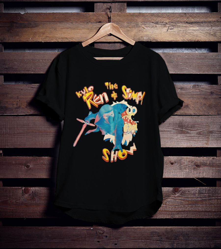 Kylo Ren And The Stimpy Show Star Wars Ren Stimpy Mashup T-Shirt