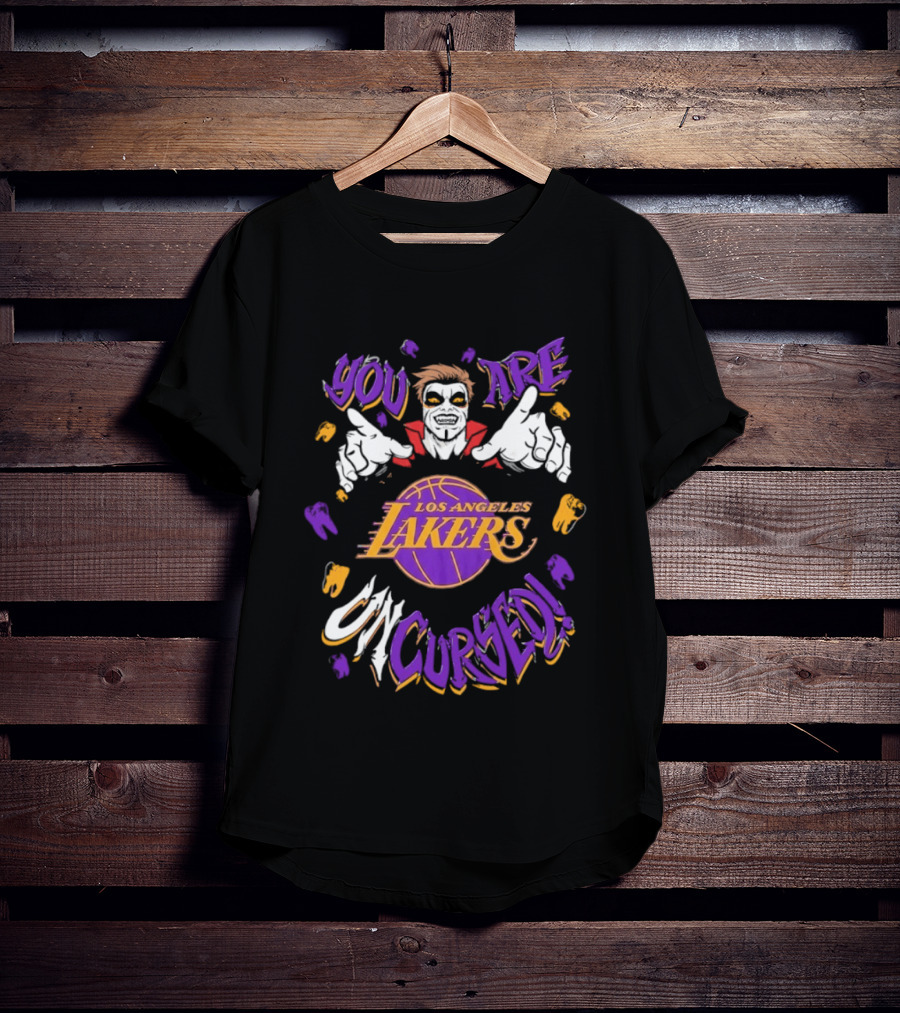 WWE Los Angeles Lakers You Are Uncursed Danhausen Collaboration T-Shirt