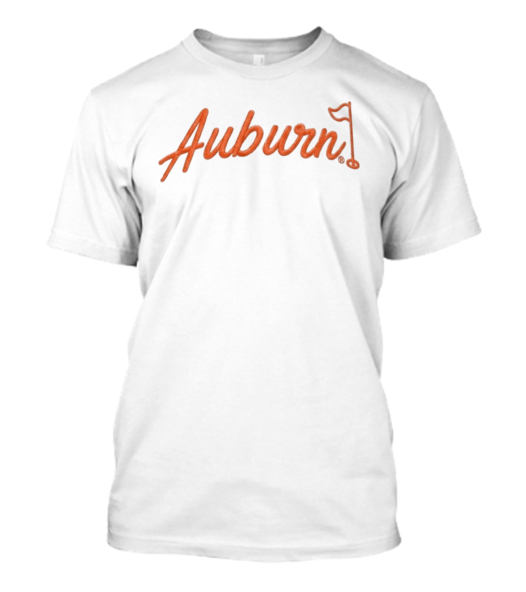 2026 Auburn Golf Flag Hat Iconic Script With Flagpole T-Shirt