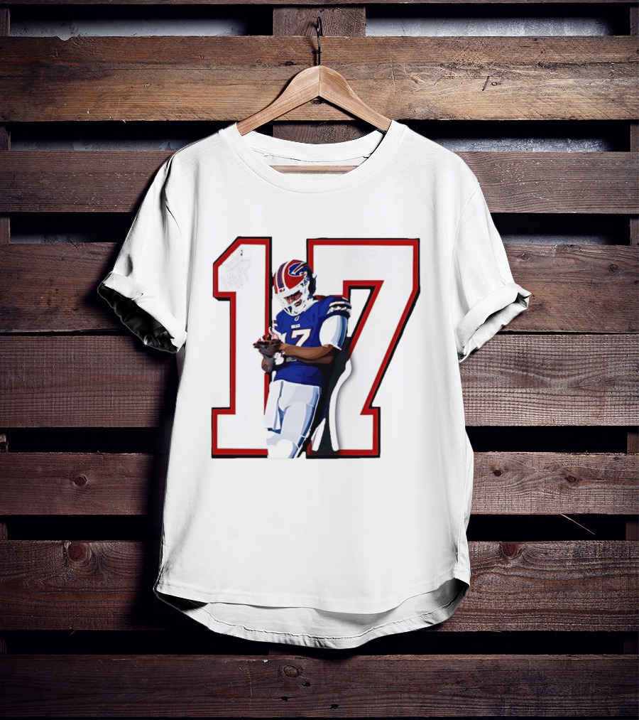Josh Allen Buffalo Bills Number 17 MVP Football Player T-Shirt