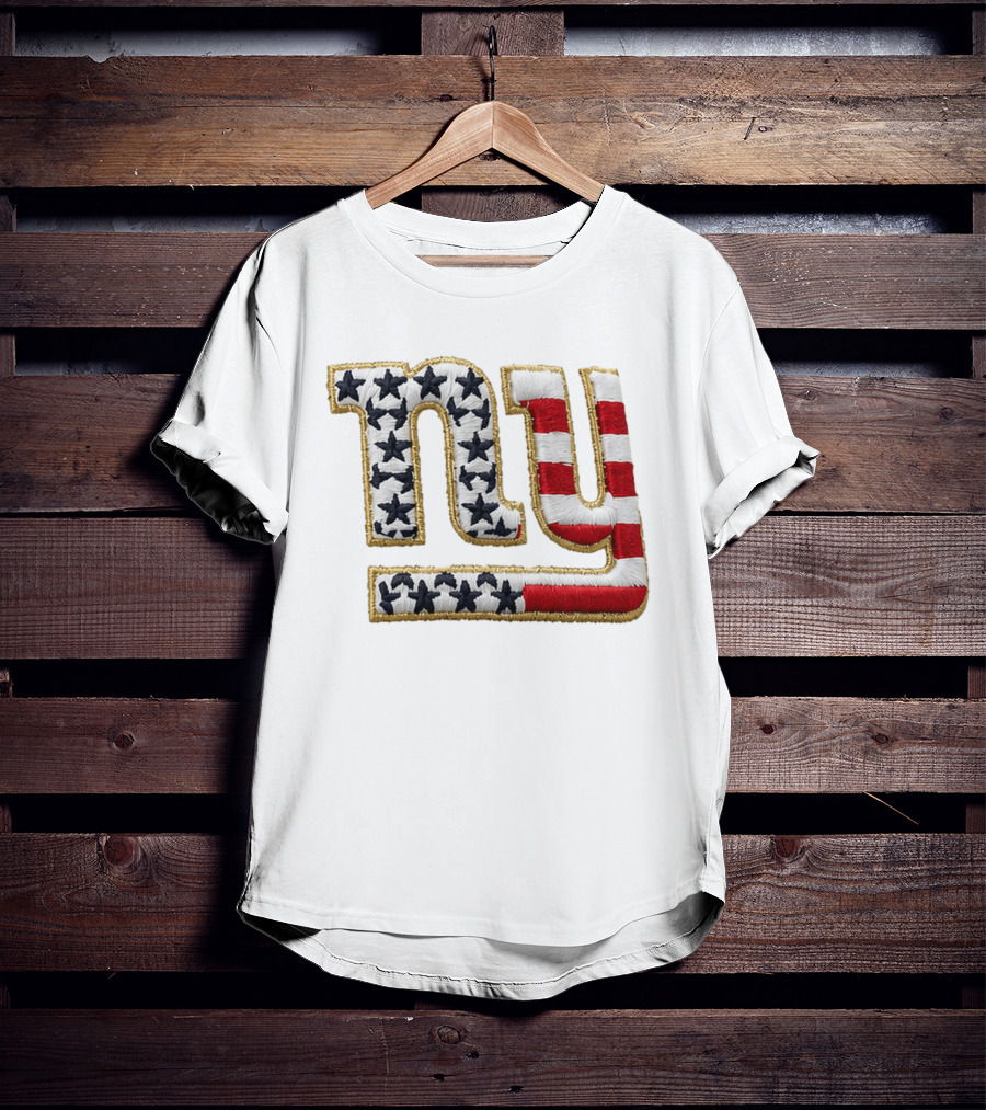 America 250 NY Giants Stars Stripes Hat T-Shirt