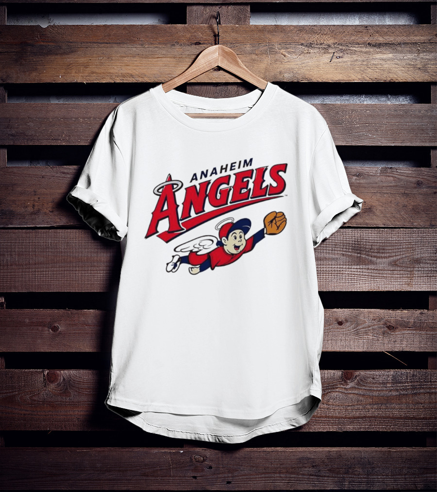 Anaheim Angels Vintage Baseball Flying T-Shirt