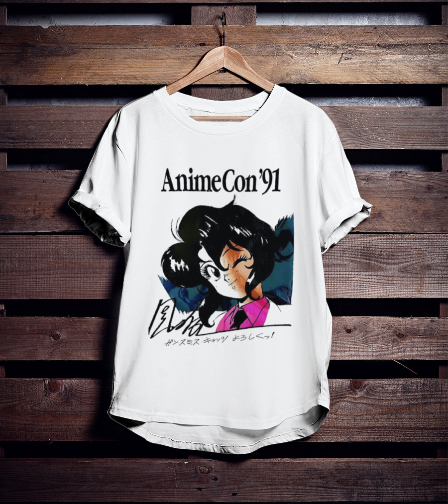 Anime Con '91 Character With Autograph And Japanese T-Shirt