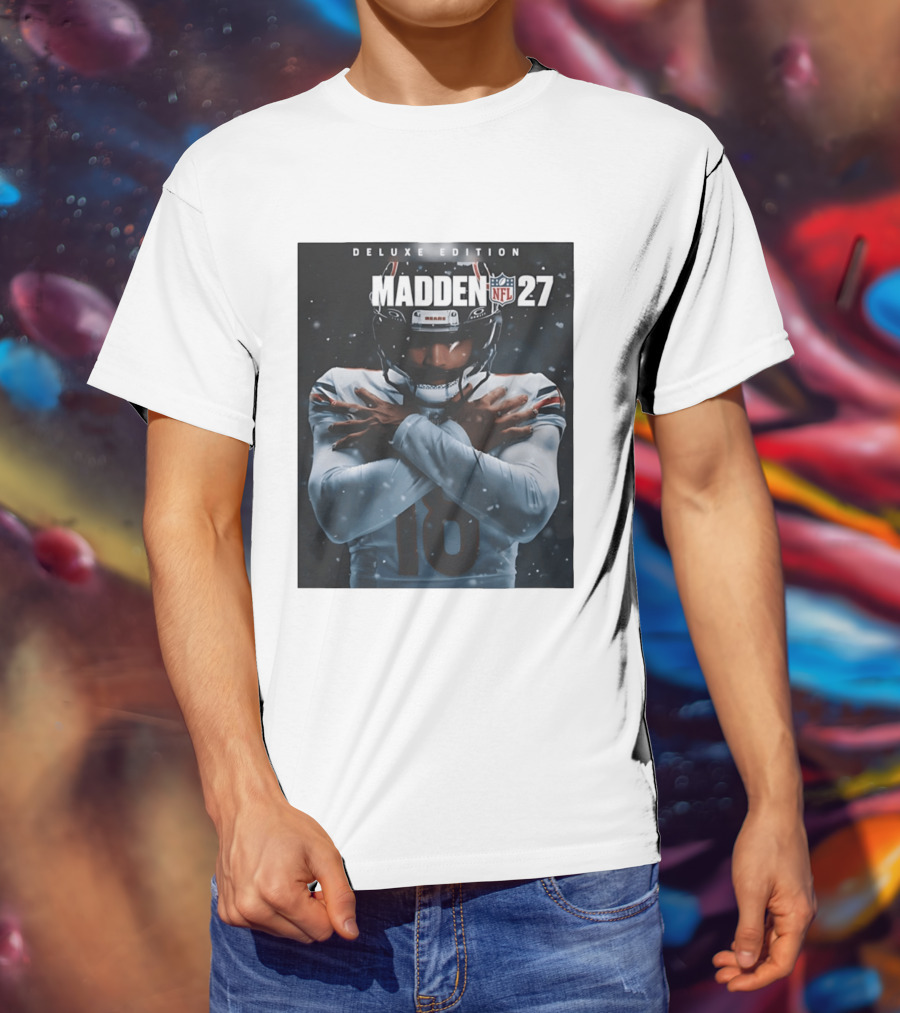 Madden NFL 27 Deluxe Edition Caleb Williams Bears 18 T-Shirt