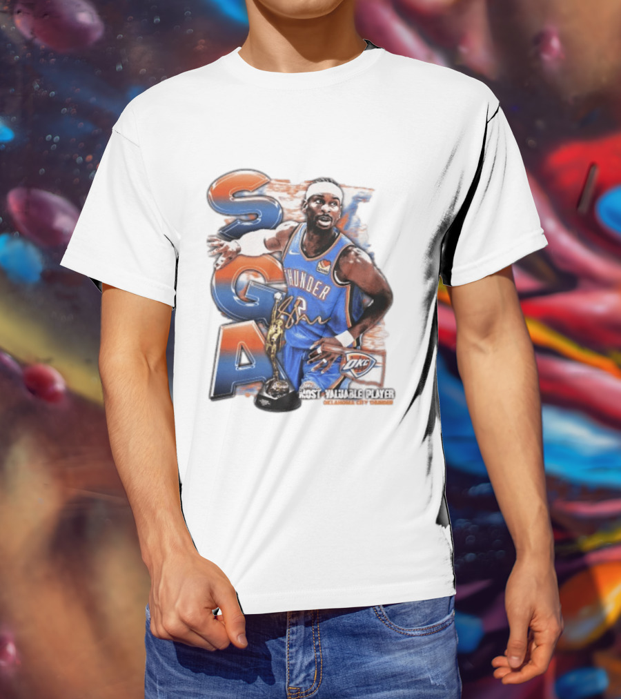 Shai Gilgeous Alexander SGA Oklahoma City Thunder Most Valuable Player T-Shirt