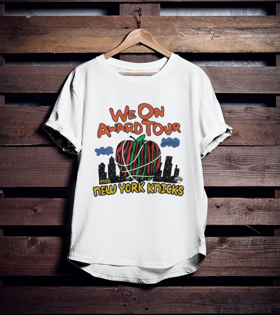 We On Award Tour ATCQ New York Knicks Apple Basketball NBA Team T-Shirt