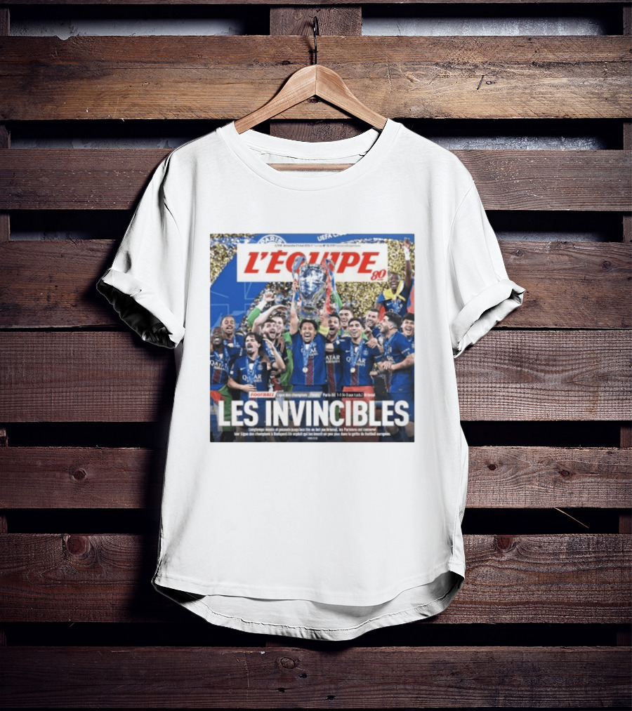 L'Équipe 80 Les Invincibles Football Ligue Des Champions T-Shirt
