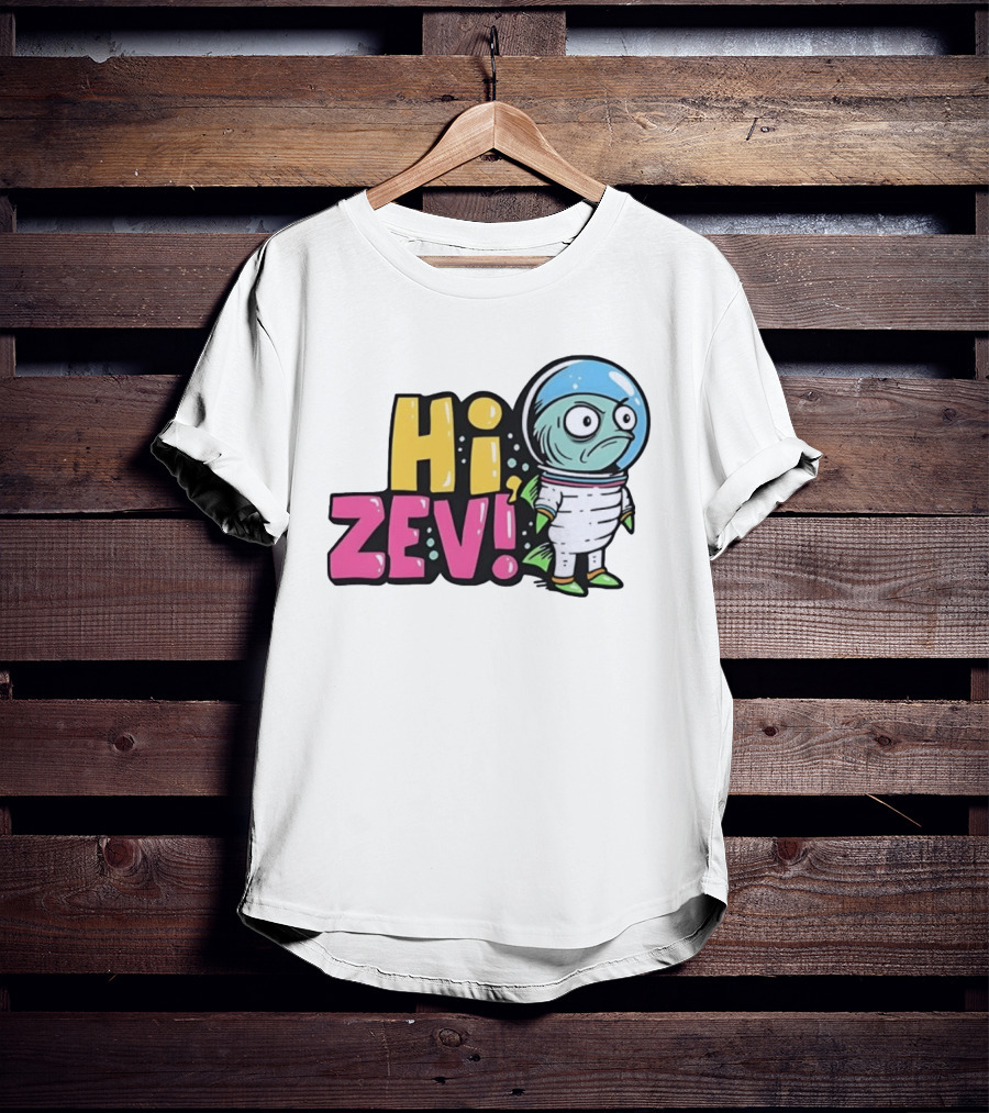 Hi Zev Astronaut Fish NBA New York Knicks Jalen Brunson Cartoon T-Shirt