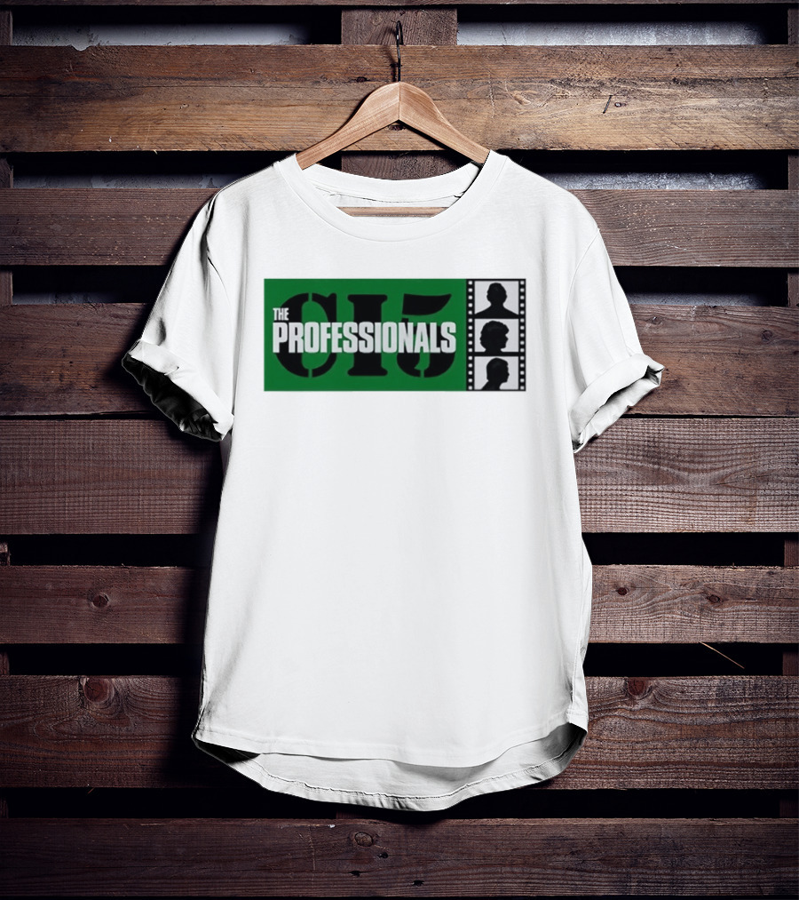 The Professionals CI5 TV Series Bodie Doyle Cowley Silhouette Film Strip T-Shirt
