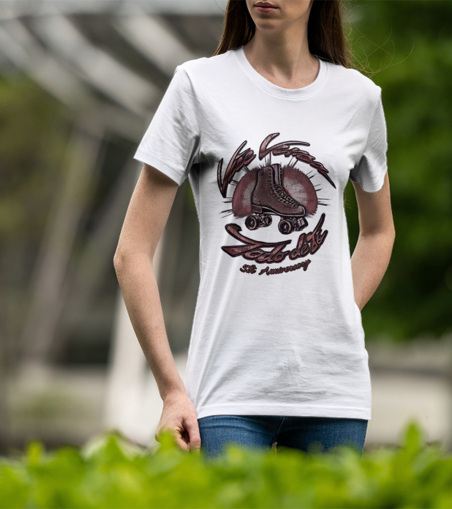 Vice Versa Todo De Ti 5th Anniversary Roller Skate Disco T-Shirt