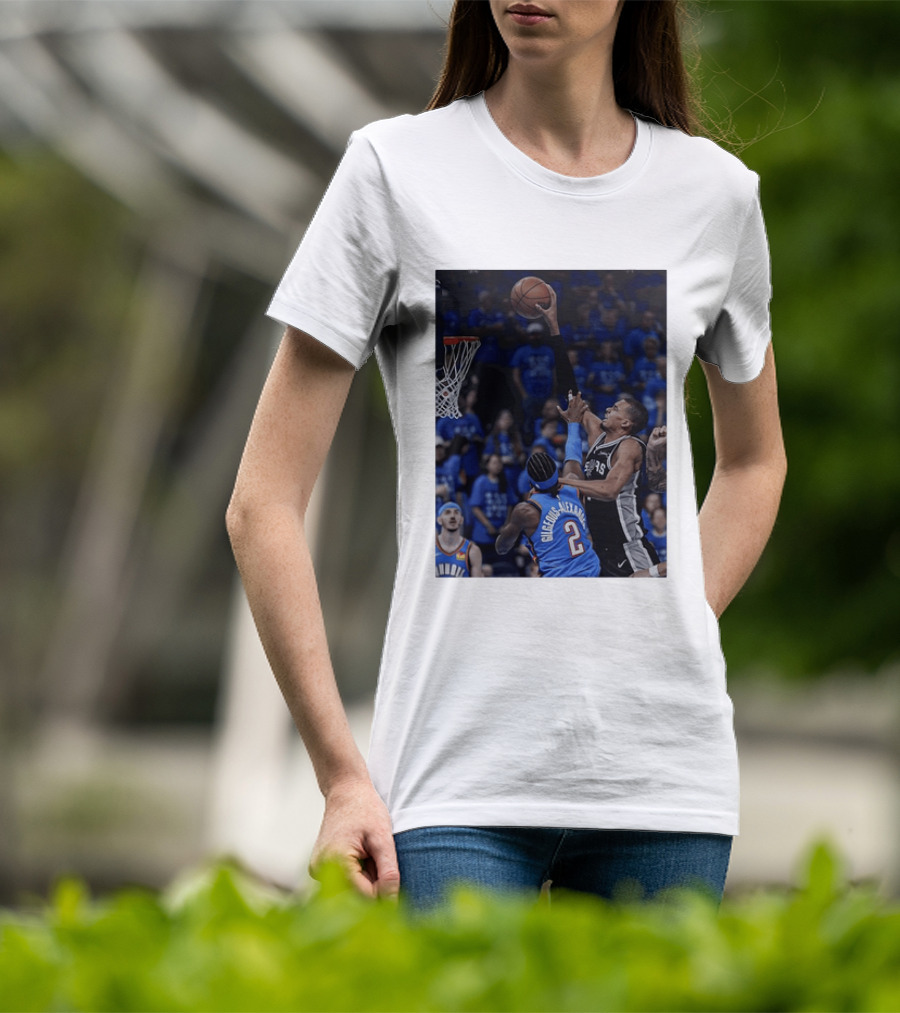 Victor Wembanyama Shai Gilgeous Alexander NBA Showdown San Antonio Spurs Vs Oklahoma City Thunder T-Shirt